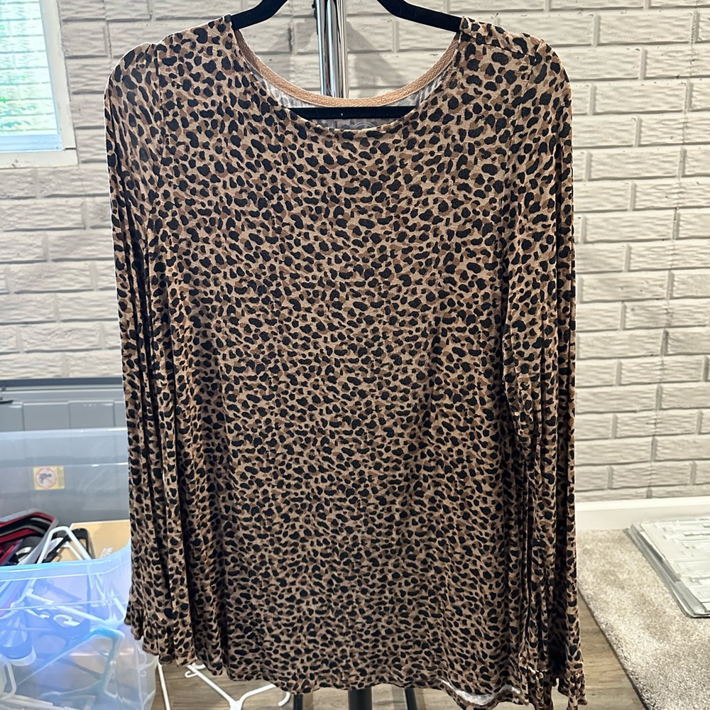 Maurice’s 24/7 Long Sleeve Leopard